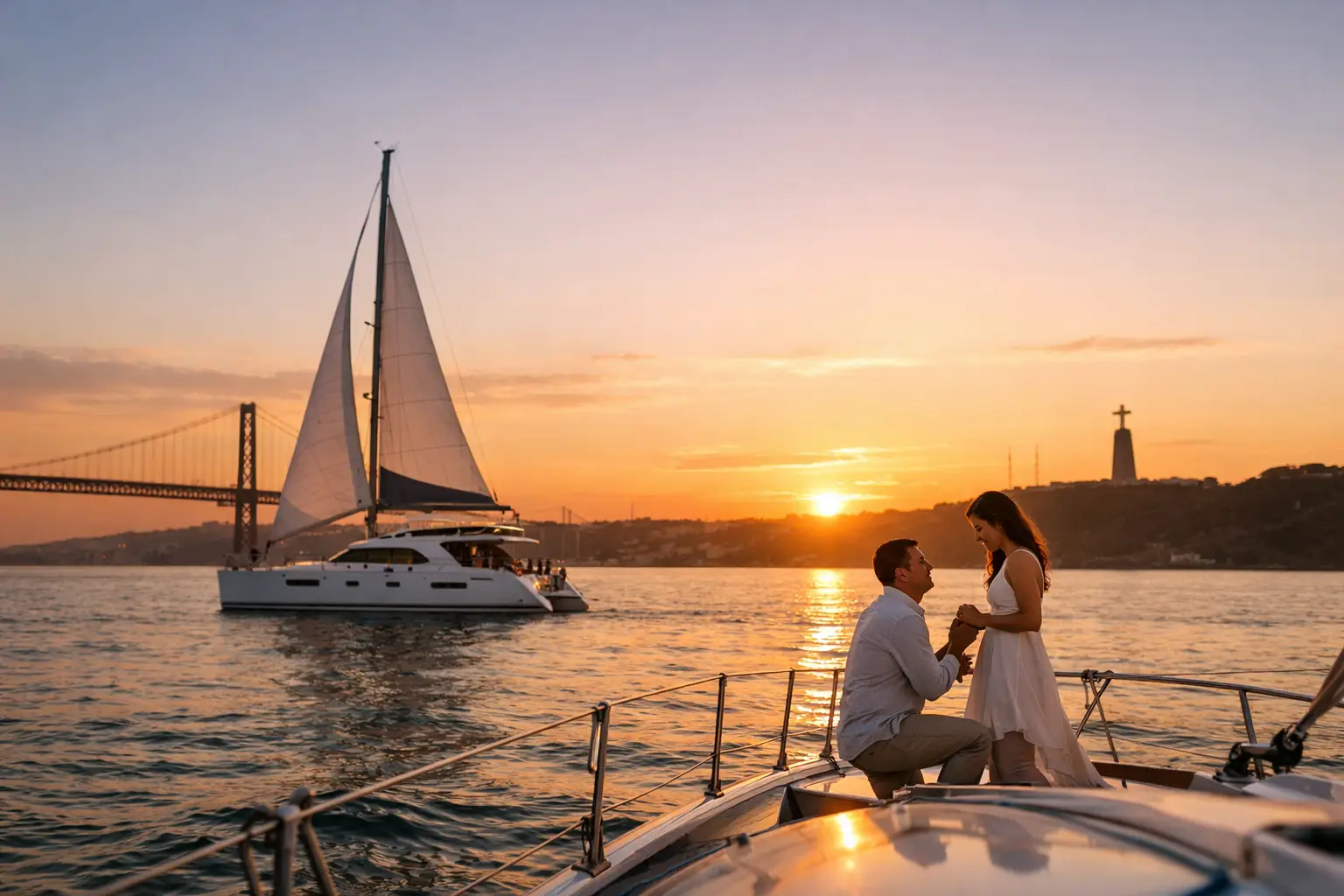 How to Plan a Lisbon Boat Proposal at Sunset