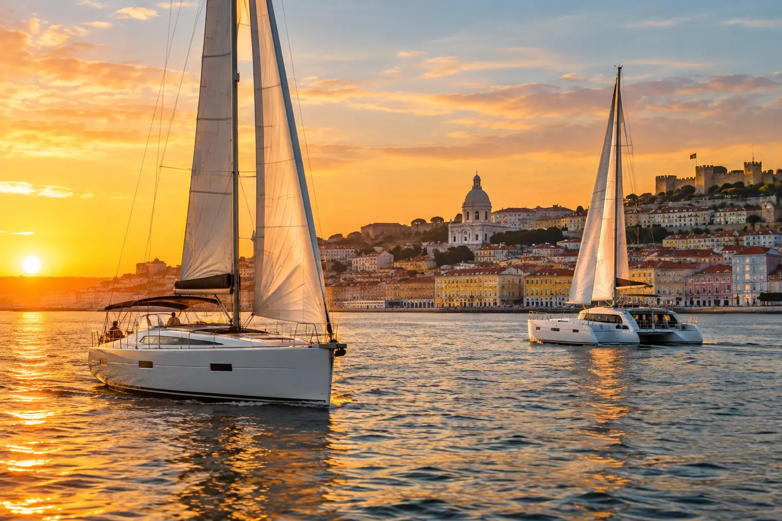 Golden Hour in Lisbon Is Best Seen From the Water